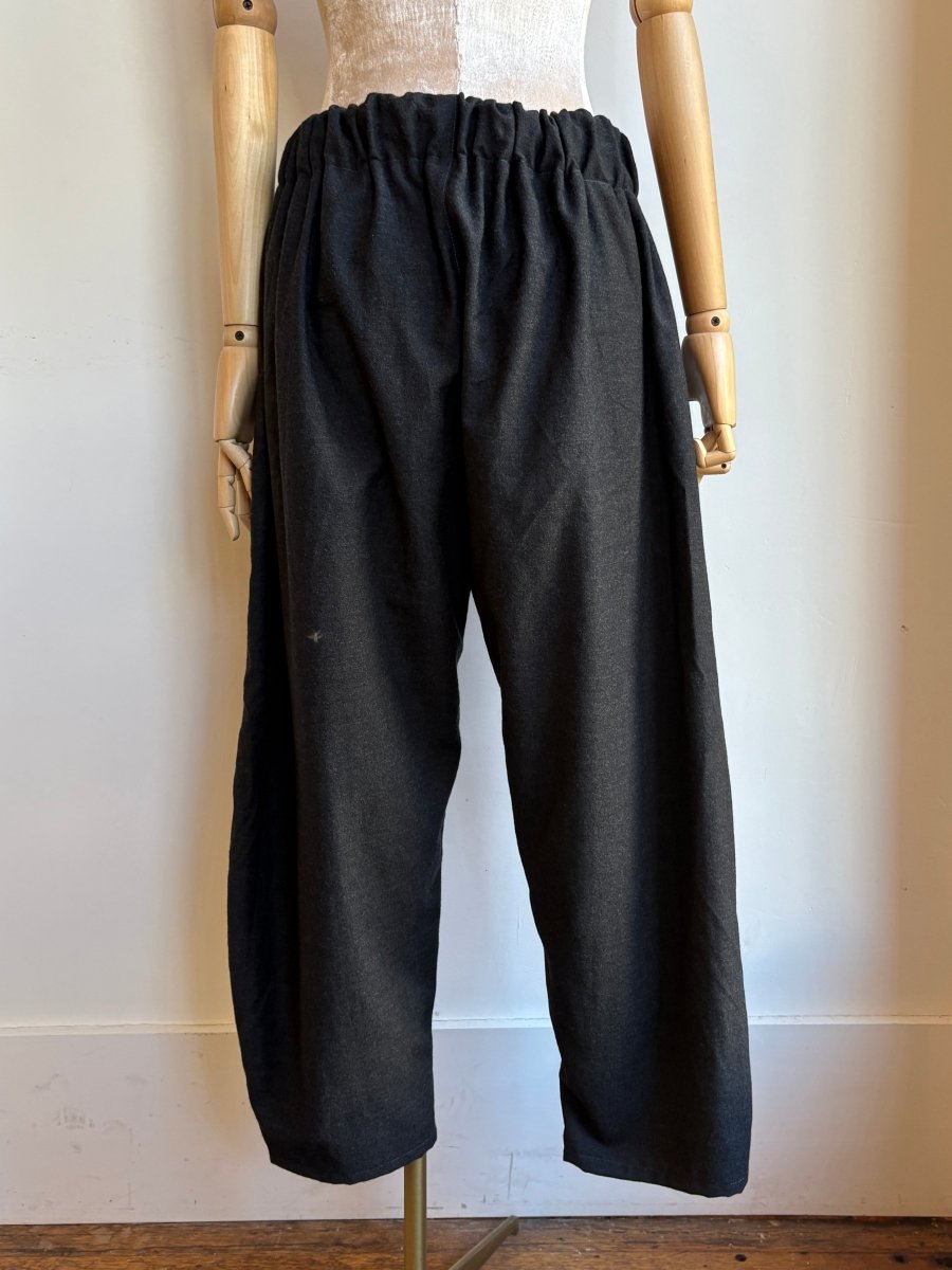 Charcoal Grey Woolen Studio Pant - Made X Hudson