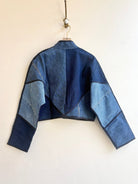 “Troy” Kaira Upcycled Denim Cropped Jacket - Made X Hudson