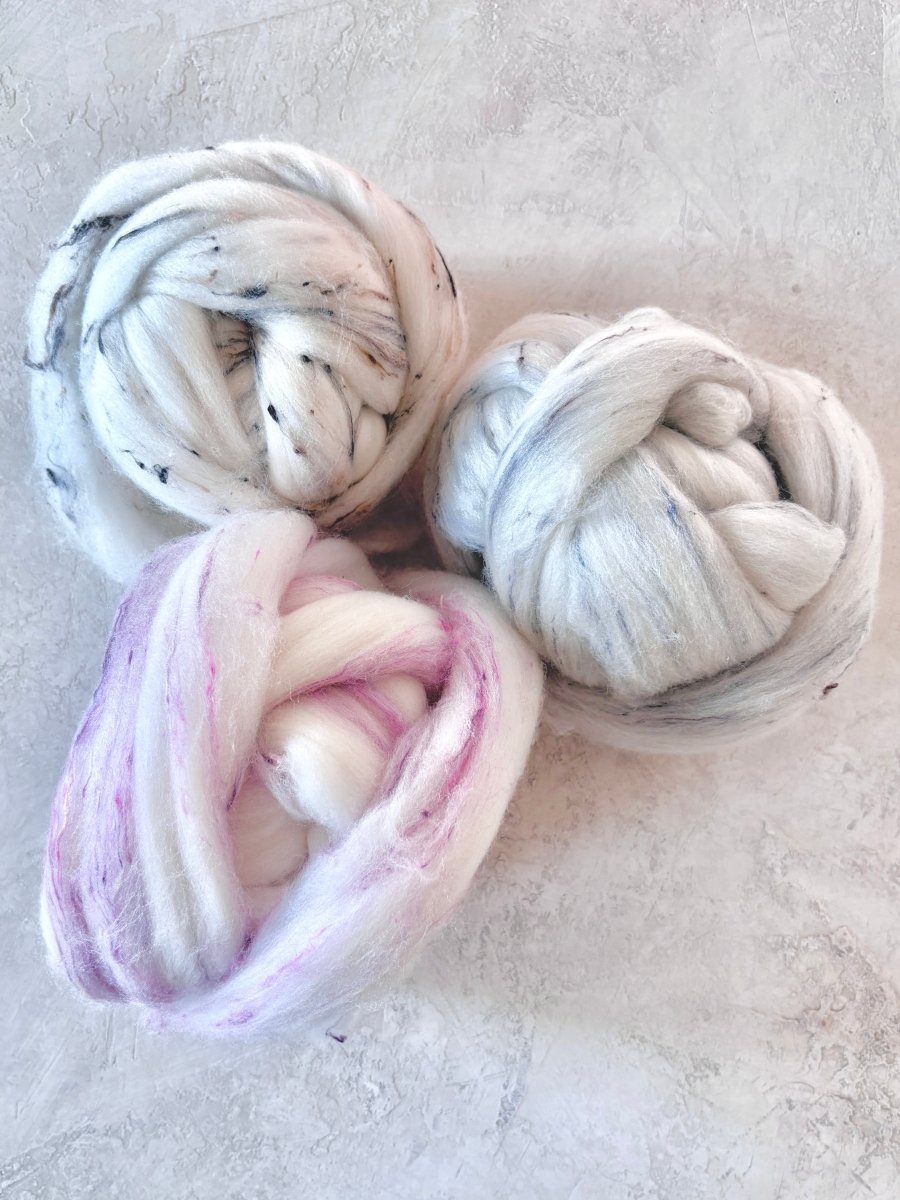 American Ewe| Wool Blend| Roving, 4oz. (Multiple Colors) - Made X Hudson