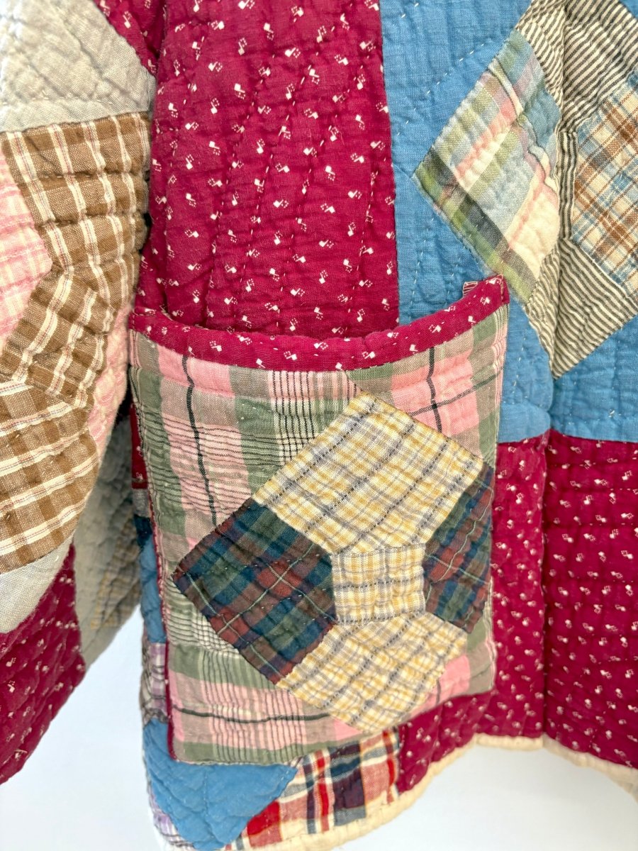 Heirloom Quilt Coat (Red Multi Color) - Made X Hudson