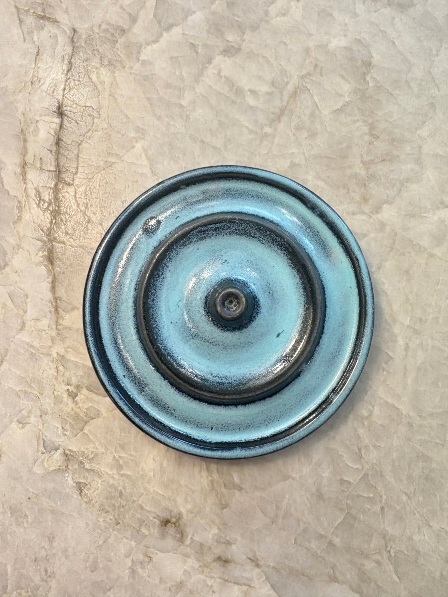 Turquoise & Black Double Lip Incense Holder - Made X Hudson