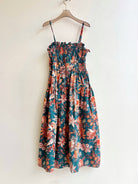Ulla Johnson | Printed Teal & Orange Floral Dress (Vintage) - Made X Hudson