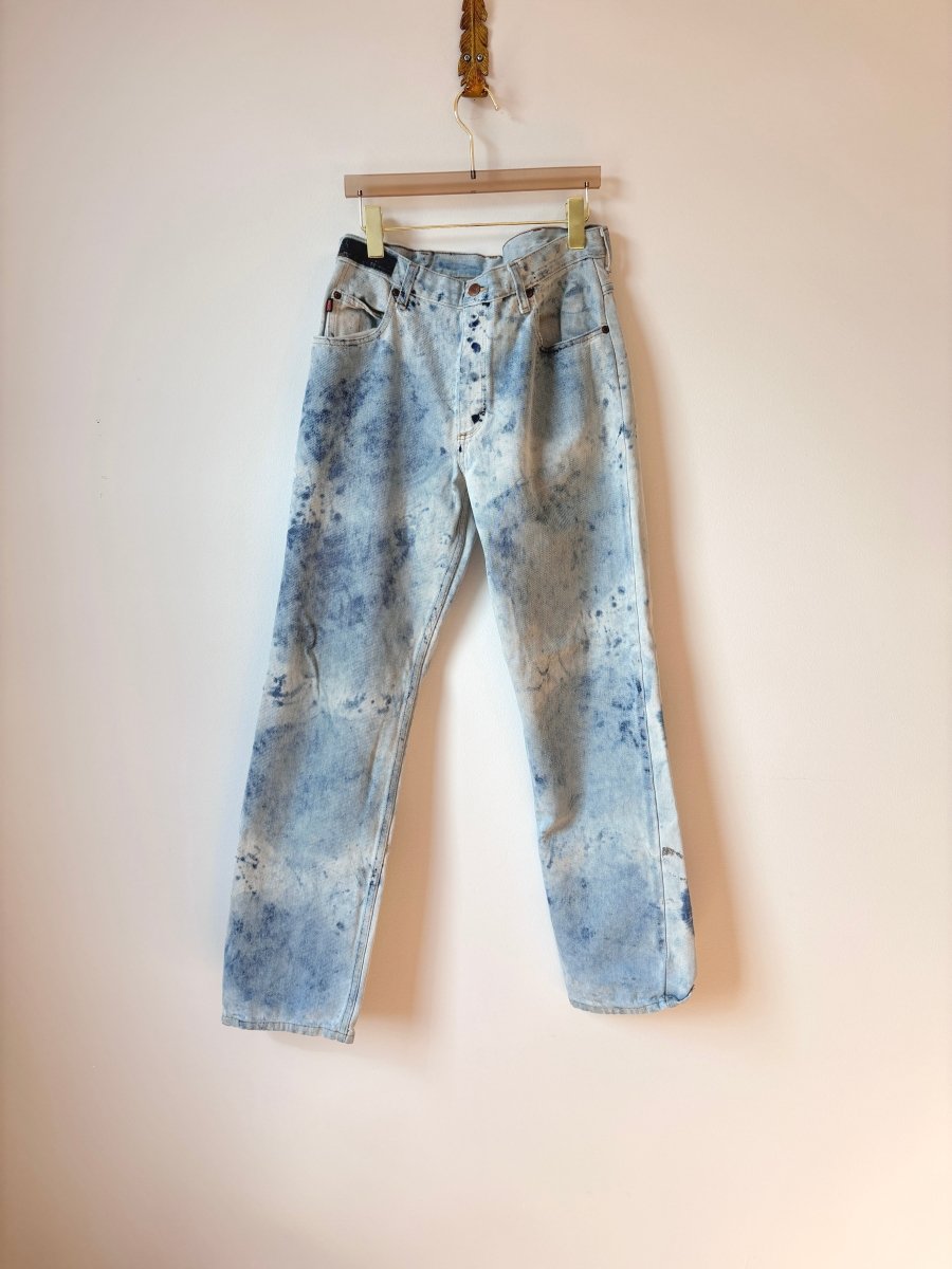 "Avery" Jeans Distressed Wash Denim (Reworked) - Made X Hudson