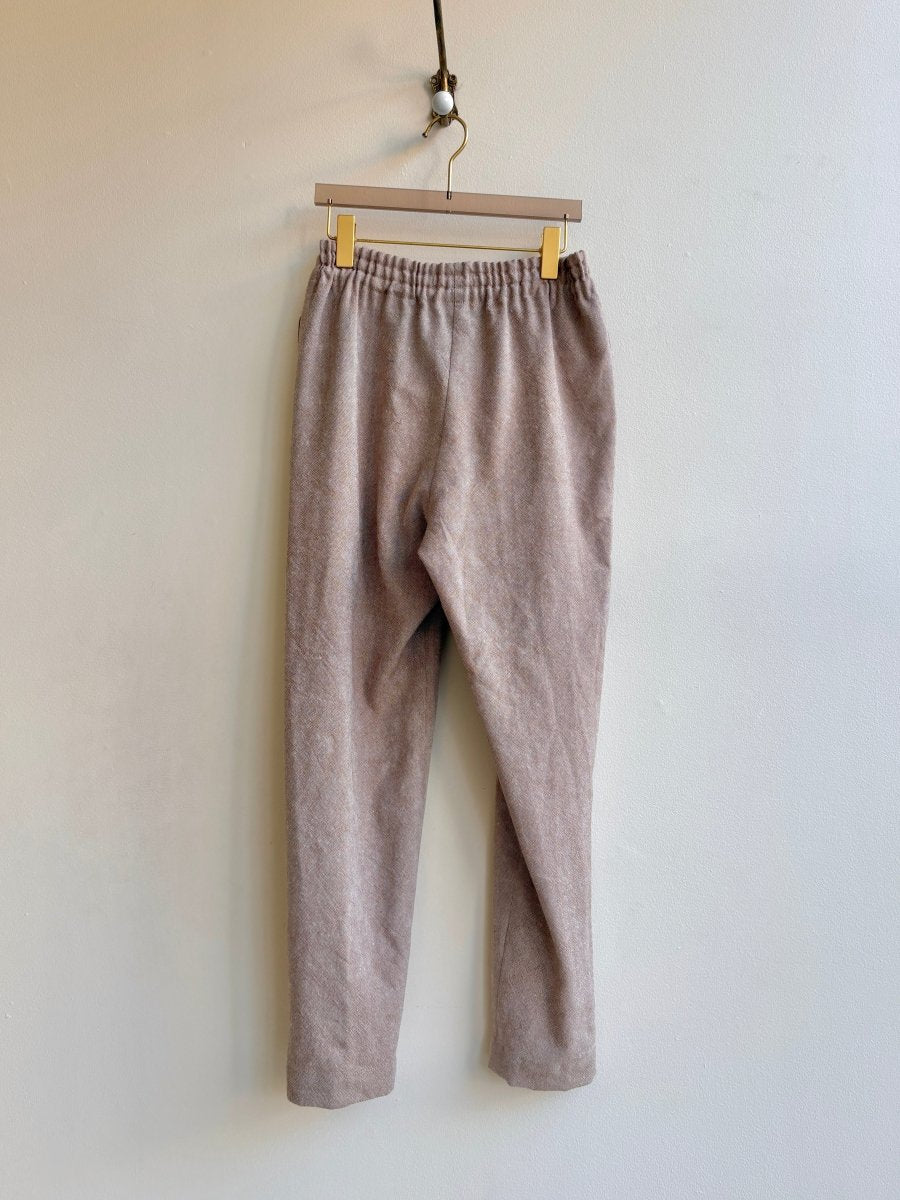 Tan Hemp - Wool Long Joggers - Made X Hudson