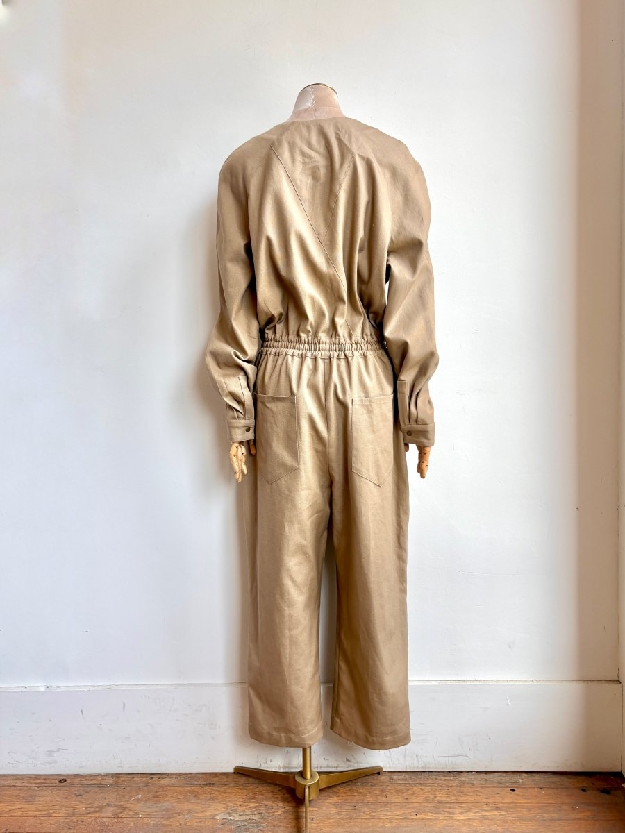Khaki Hemp - Cotton Jumpsuit - Made X Hudson
