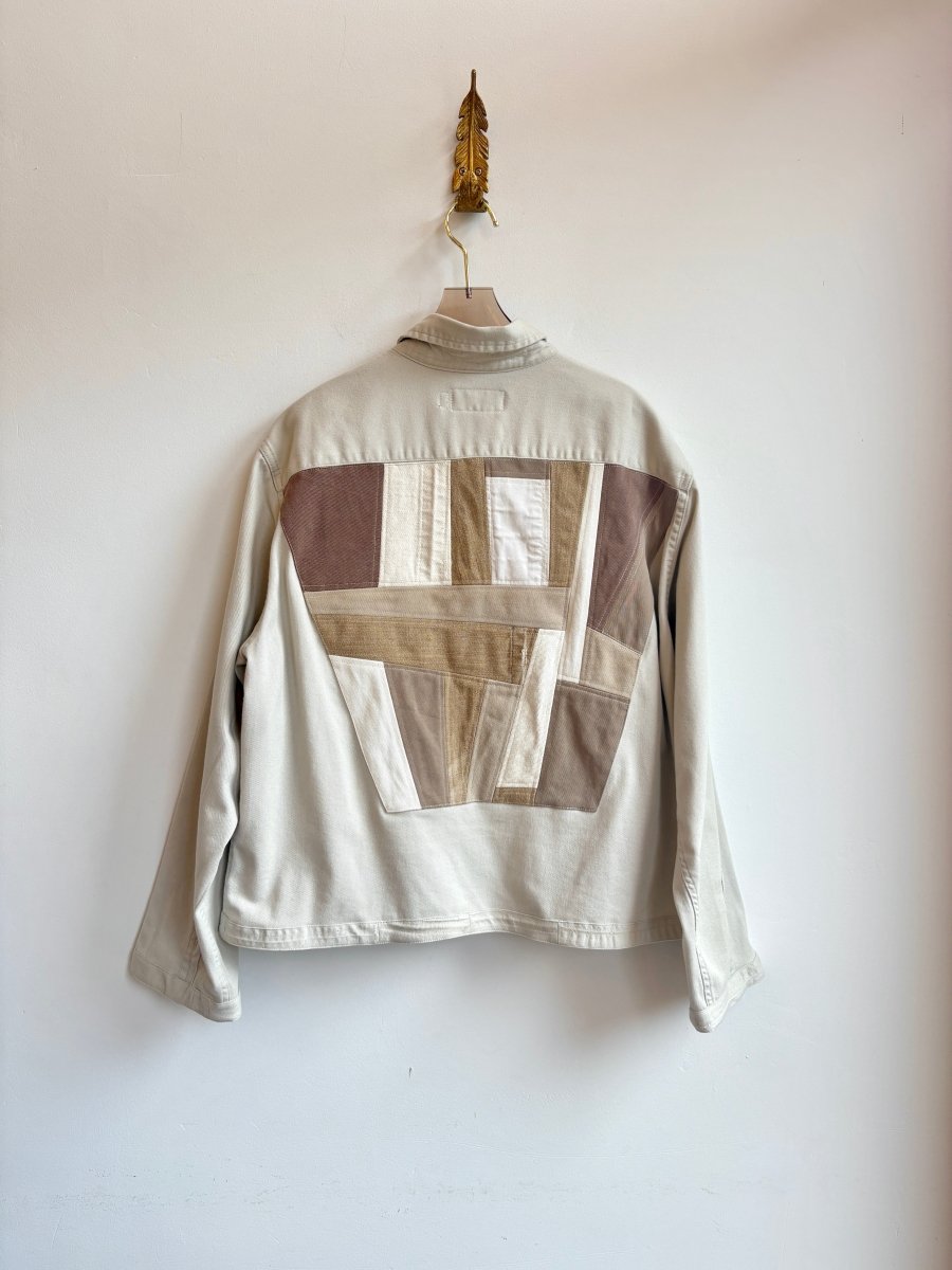 Multi - Pocket Cotton Twill Patchwork Shirtjacket (Reworked) - Made X Hudson