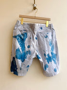 Blue Spilled Cyanotype Shorts (Reworked) - Made X Hudson