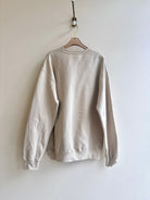 Cher Beige & Navy Cyanotype Crew Neck Sweatshirt (Reworked) - Made X Hudson