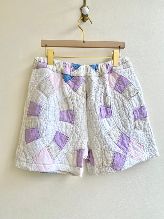 Faded Wedding Rings Quilted Shorts