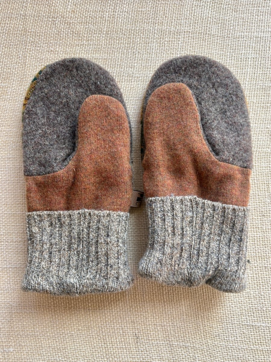 Mustard, Olive, Oatmeal Men’s Wool Mittens - Made X Hudson