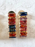 18k Gold Filled CZ Baguette Earrings - Made X Hudson
