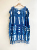 Indigo Shibori Tunic Dress (Cotton) - Made X Hudson
