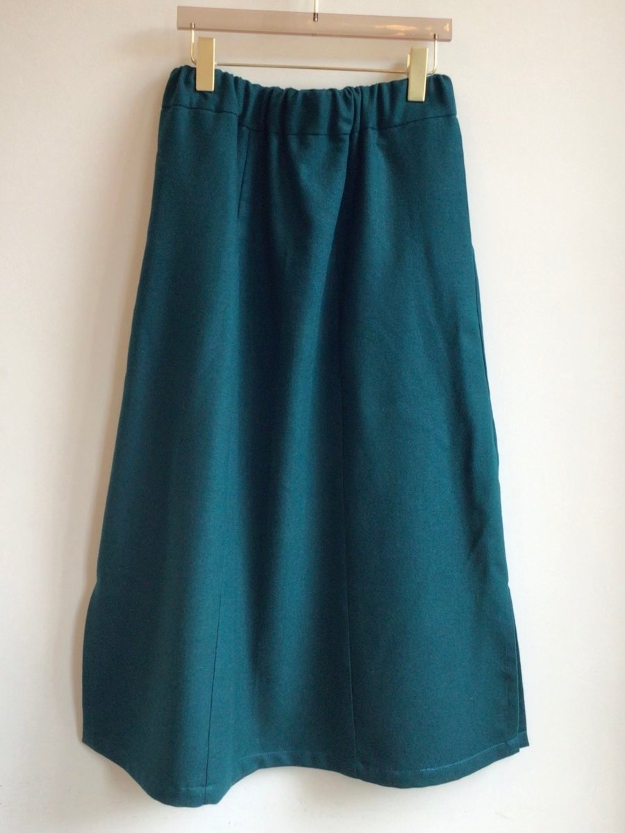 Peacock Blue Zero Waste Skirt - Made X Hudson