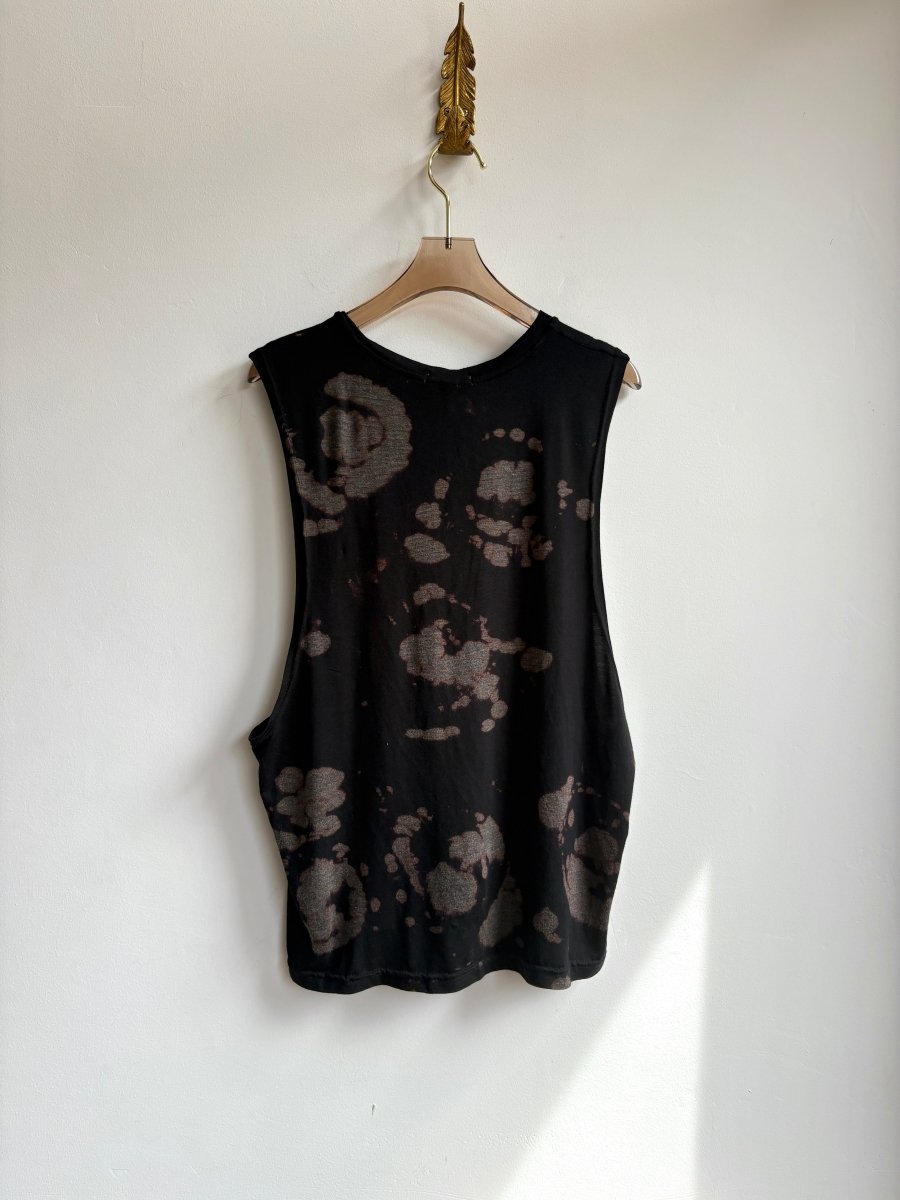 Cropped Grey Bleached Sleeveless Tee (Reworked) - Made X Hudson