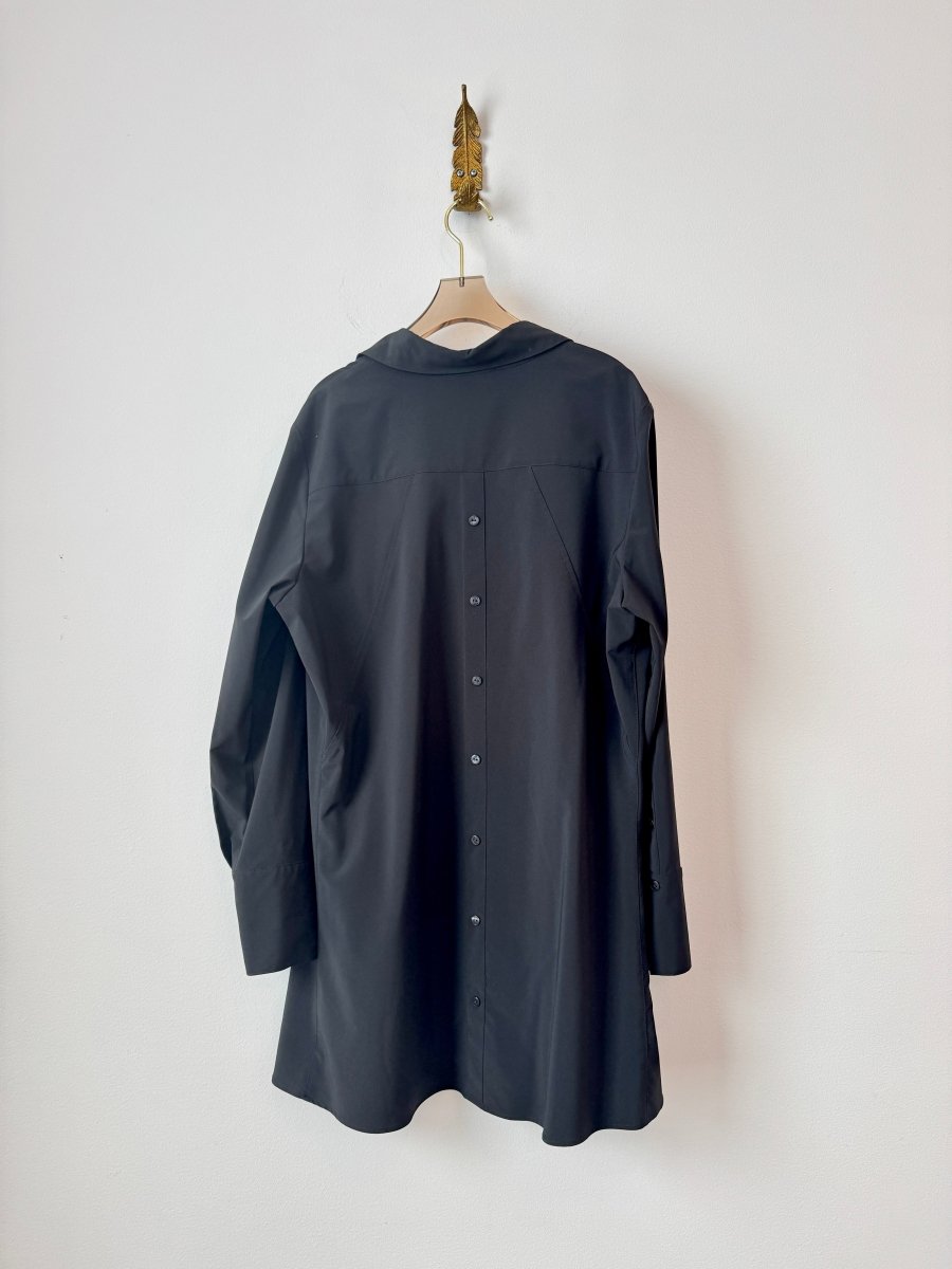 Joseph Ribkoff | Black Button Up Shirt Dress (Vintage) - Made X Hudson