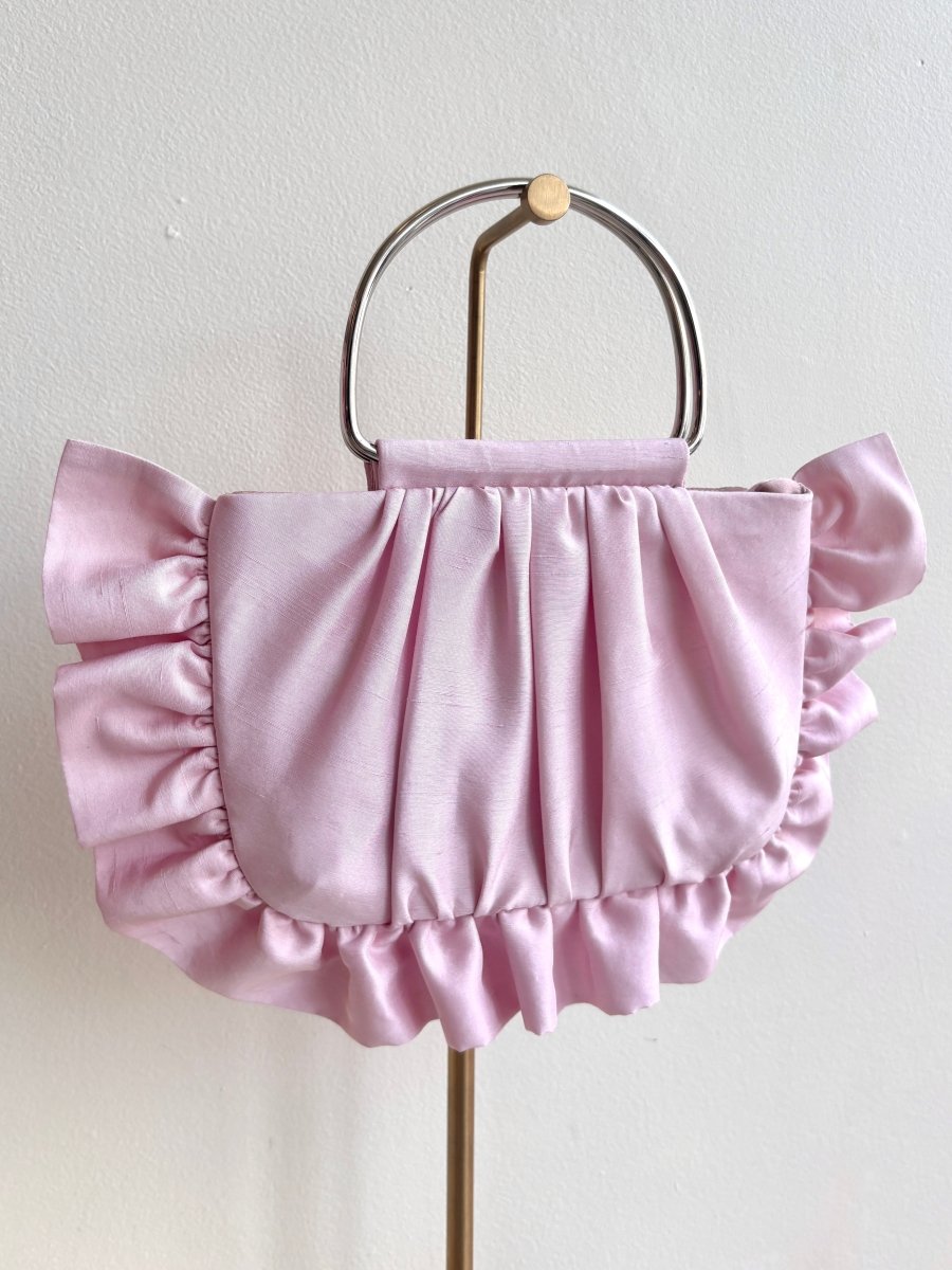 Petal Pink Gathered Minnie Ruffle Bag - Made X Hudson