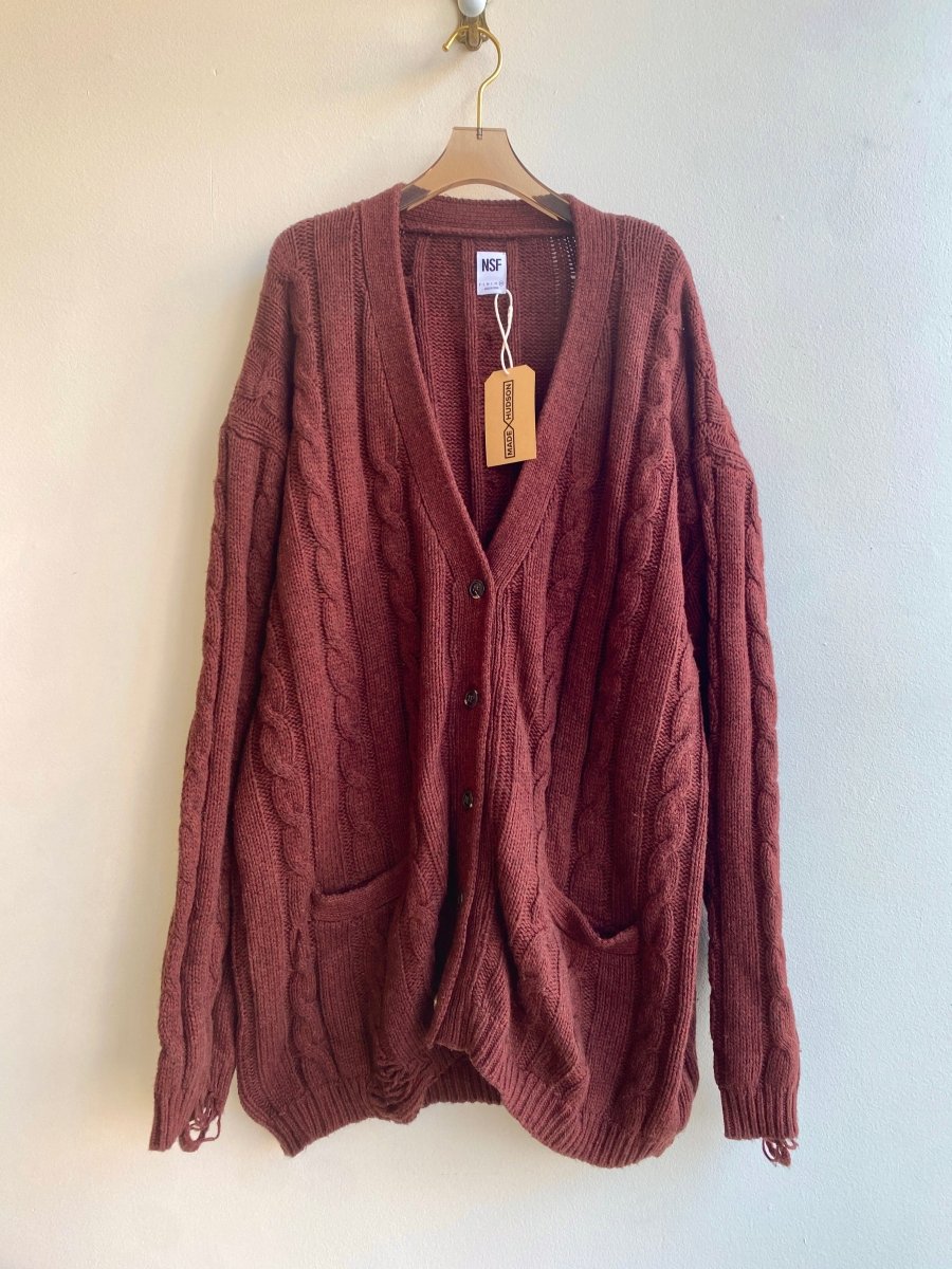 NSF | Burnt Orange Vintage Cardigan (Vintage) - Made X Hudson