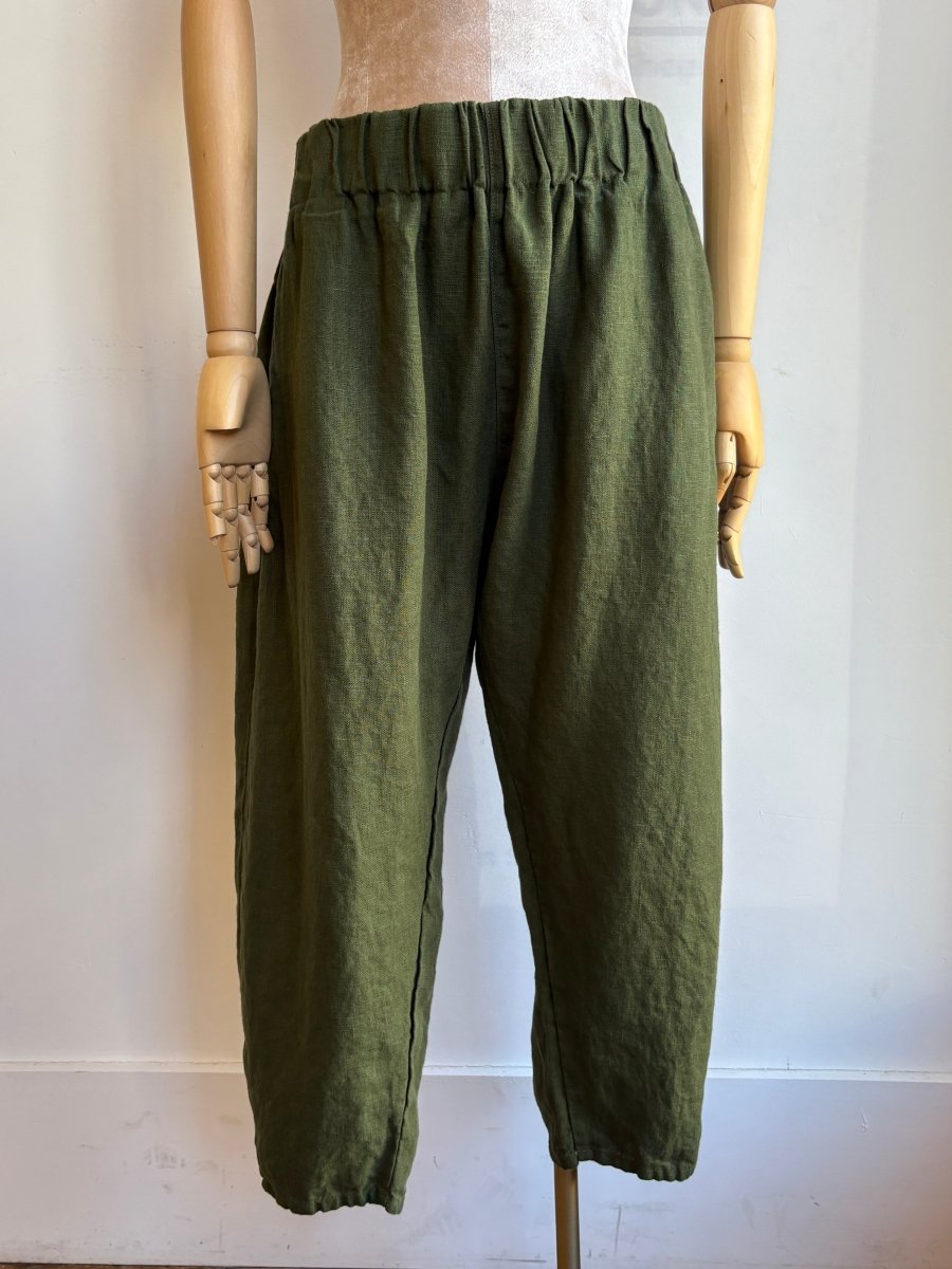 Soft Green Linen Studio Pant - Made X Hudson