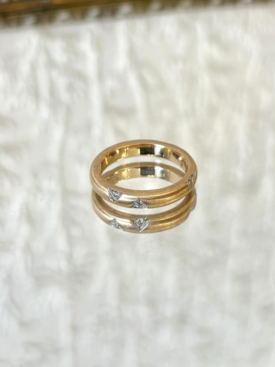 Inlet 14K Gold Ring w/ .12CT Diamond - Made X Hudson