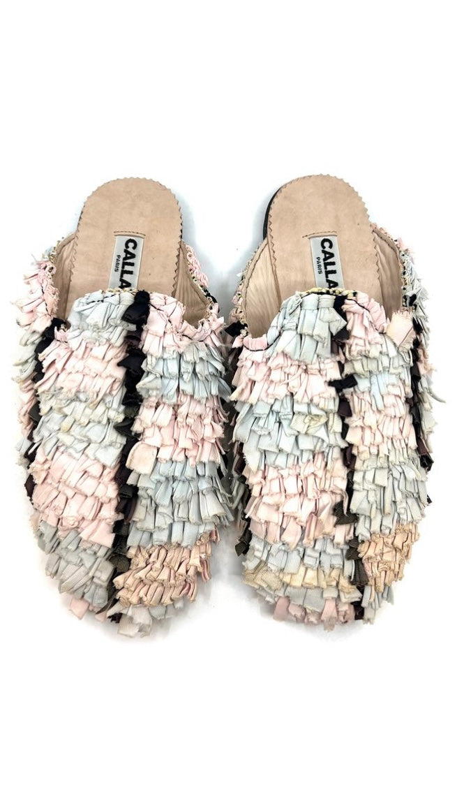 Niki Babouche “Nuna I” Flats In Colors Black, Pale Blue, Pale Pink (Size 42)