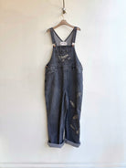 Bird Song Black Overalls | Hand Painted (Reworked) - Made X Hudson