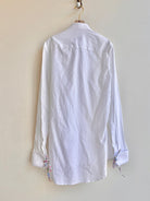 White Everyday Button Down with Bow Ties Cuff (Reworked) - Made X Hudson