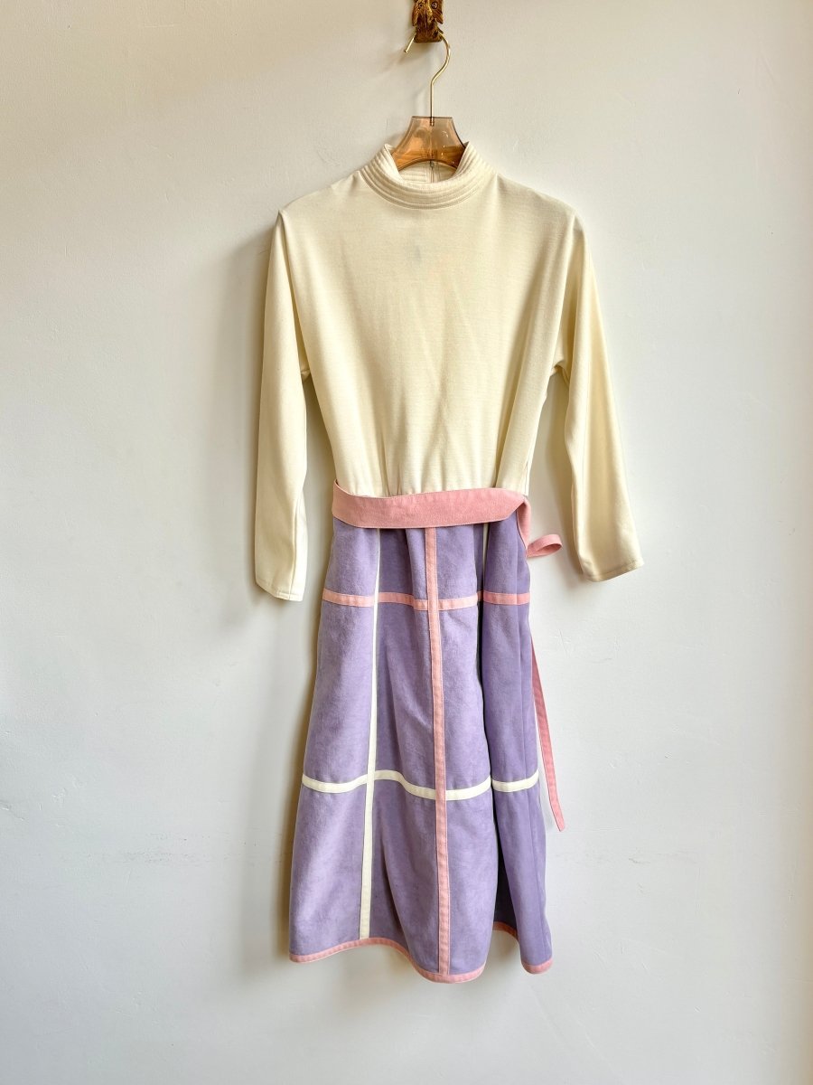 Adde II | Smockneck Cream & Pastel Dress (Vintage) - Made X Hudson