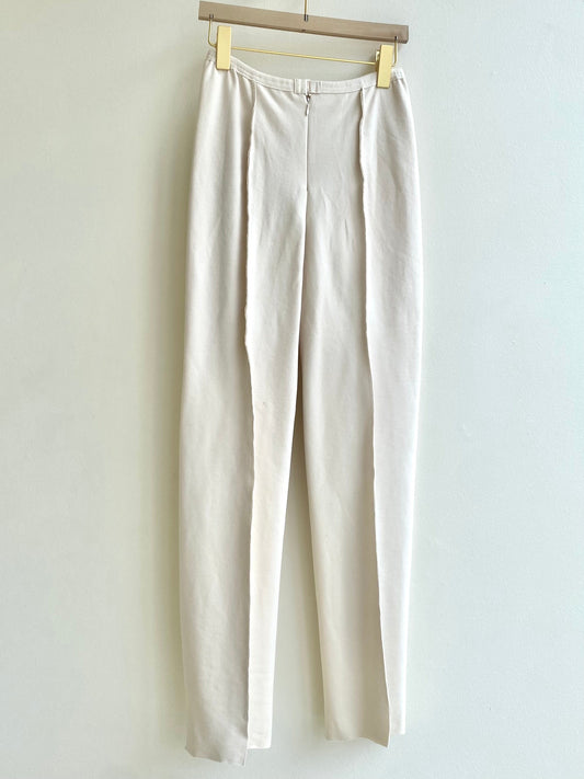 Slim Pants w/ Slit Hem