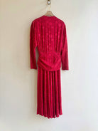 Francesca of Damon for Starington | Red & Black Polka Dot Silk Wrap Dress (Vintage) - Made X Hudson