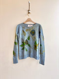 Robin Egg Blue Eco Printed Sweater (Reworked) - Made X Hudson