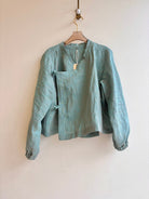 Teal Zero - Waste Tie - Front Blouse - Made X Hudson