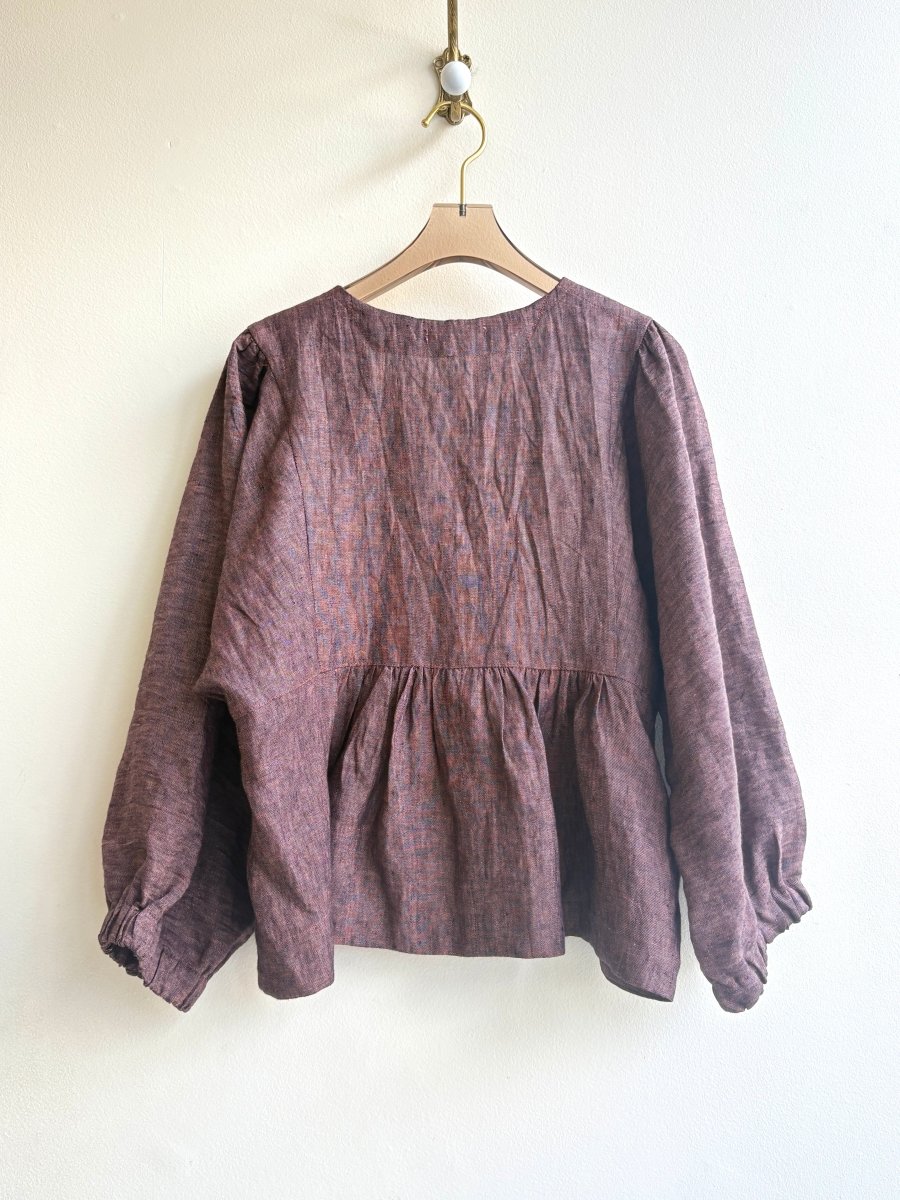 Plum Zero - Waste Blouse - Made X Hudson