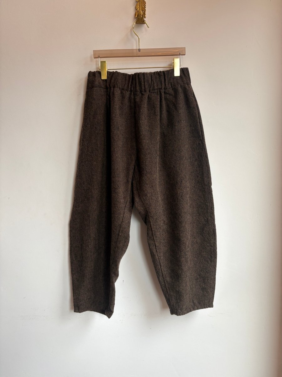 Hickory Herringbone Tweed Linen & Wool Studio Pant - Made X Hudson