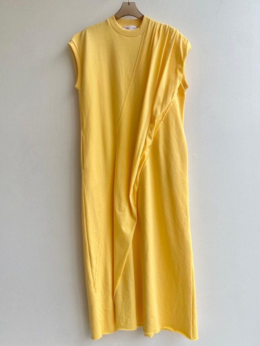 Maxi Dress w/ Draped Overlay (Mango) - Made X Hudson