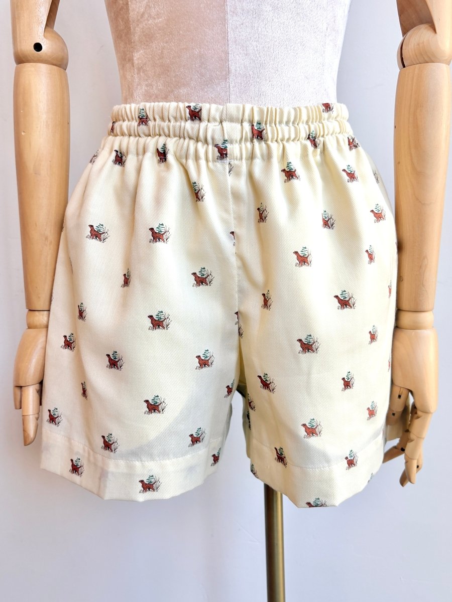 Hound Dog Pattern Town Shorts - Made X Hudson