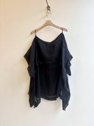 Black Linen Two Tier Tank | 2D - Made X Hudson