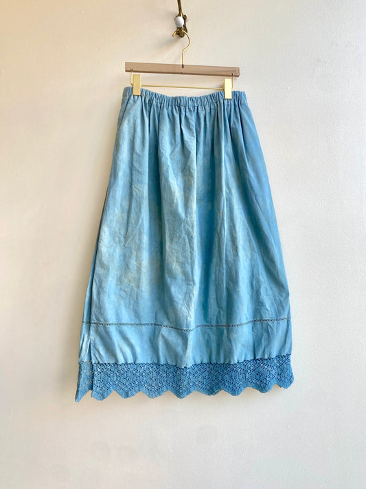 Heirloom Indigo & Crochet Skirt