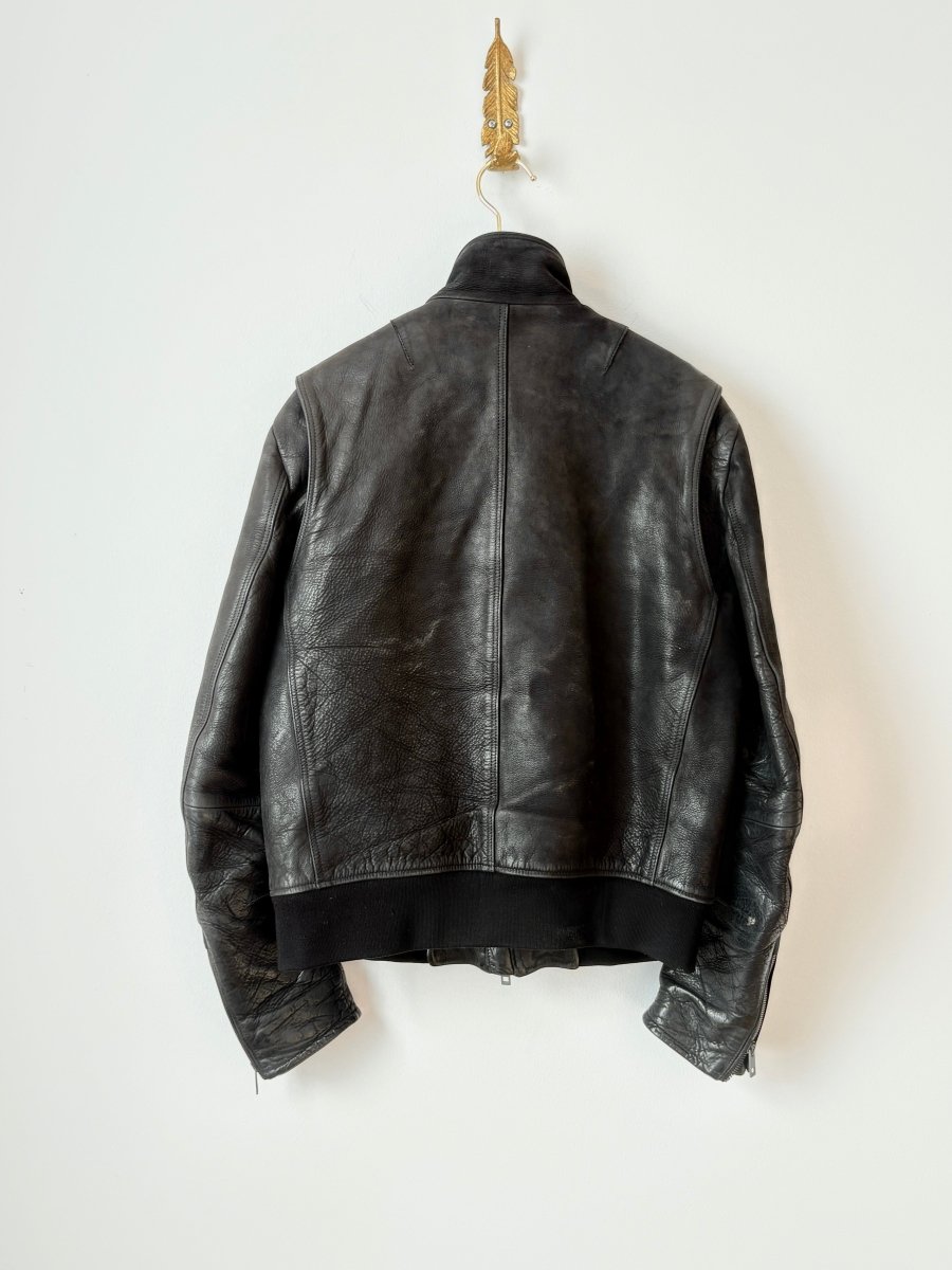Rag & Bone | Leather Bomber Jacket (Vintage) - Made X Hudson