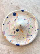 Matte Grey Splattered Incense Holder - Made X Hudson