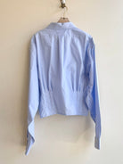 The Kevin Top | Solid Sky Blue w/ Gathered Waist (Reworked) - Made X Hudson