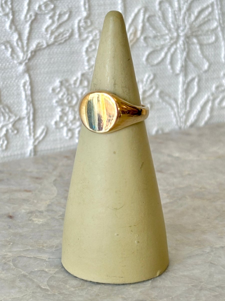 Circle Signet Ring | Sterling Silver & Brass (Matte or High Polish) - Made X Hudson
