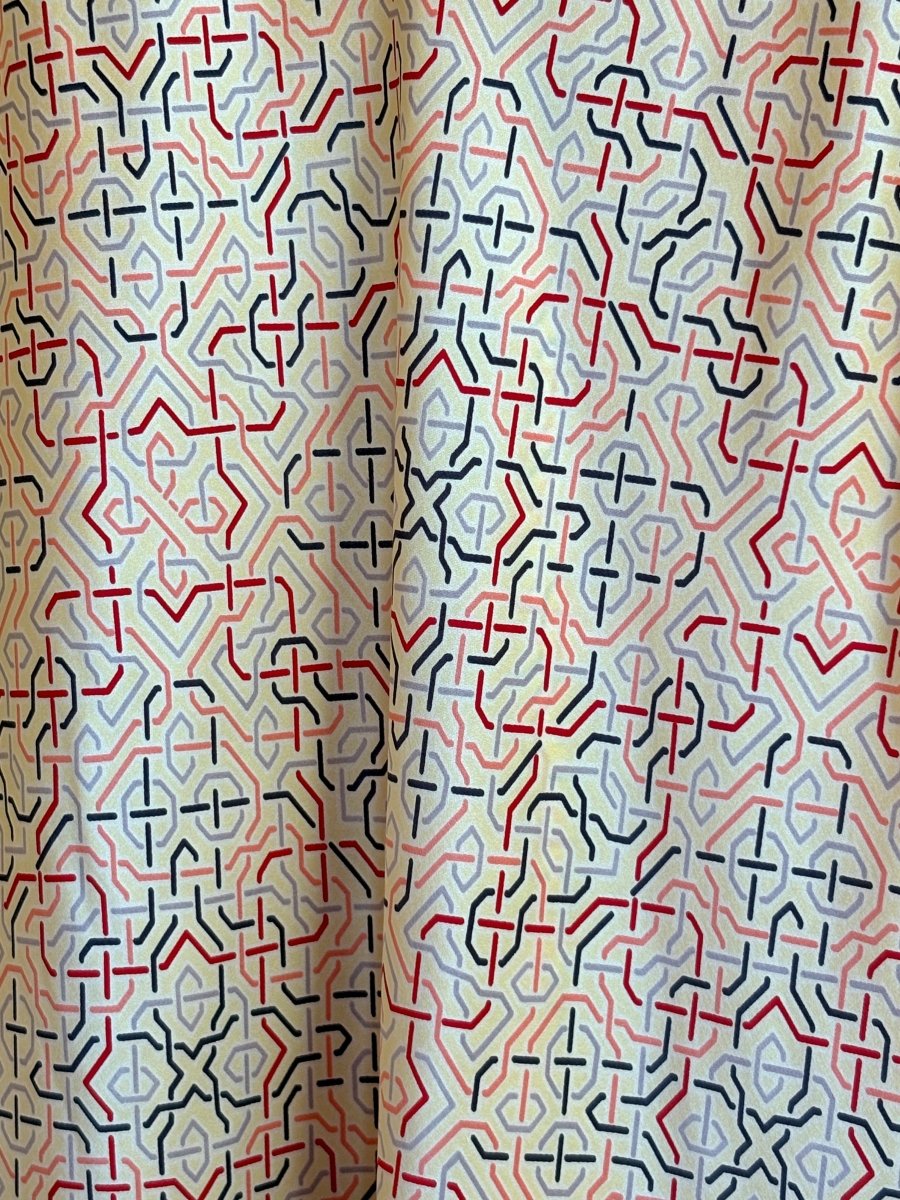 Juliana Rosa Cho | Multicolor Geometric Line Print Skirt (Vintage) - Made X Hudson