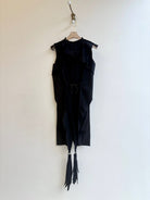 Sun Bird Vestment Sculpture Top in Midnight Black - Made X Hudson