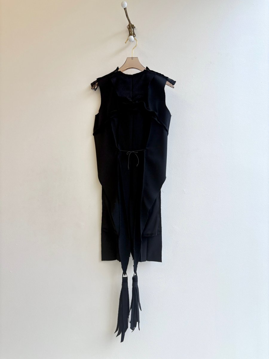 Sun Bird Vestment Sculpture Top in Midnight Black - Made X Hudson