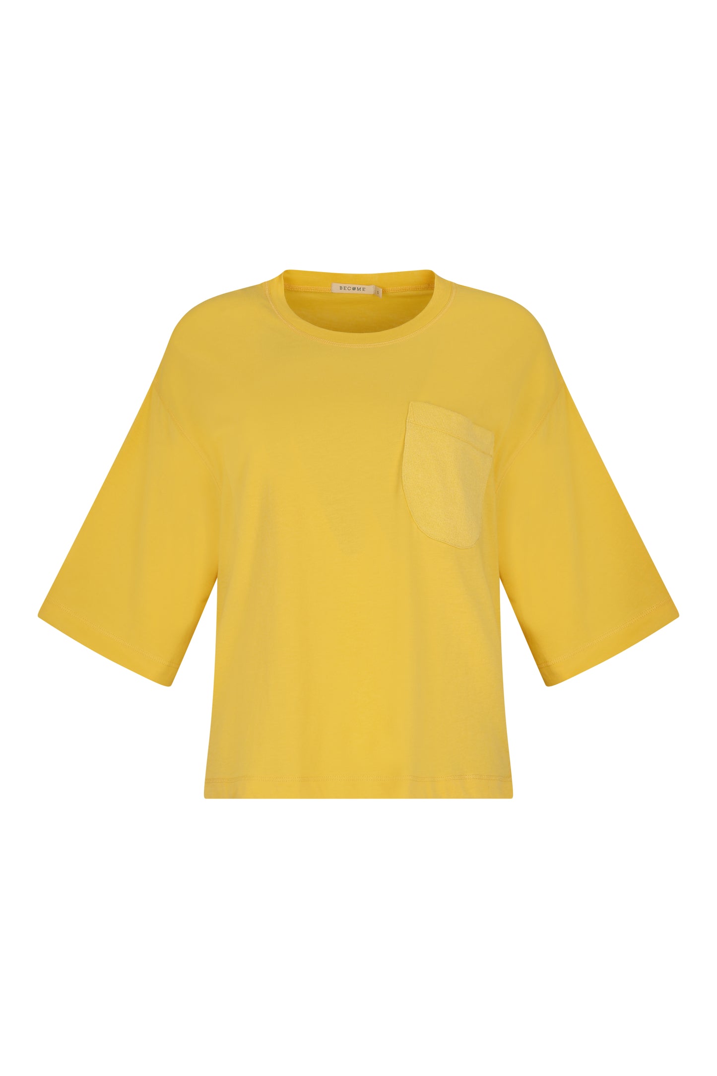 T-Shirt w/ Knit Pocket (Mango)