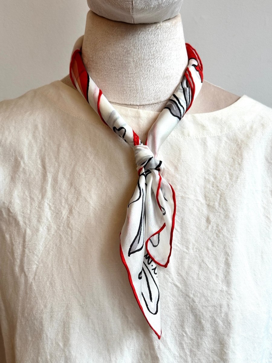 Persephone and Pomegranate Silk Scarf - Made X Hudson