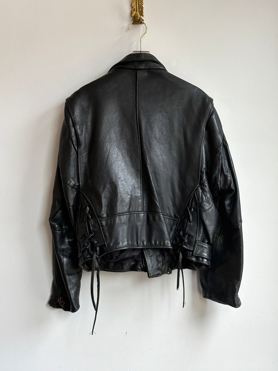 LA Cueros | Black Motorcycle Jacket (Vintage) - Made X Hudson