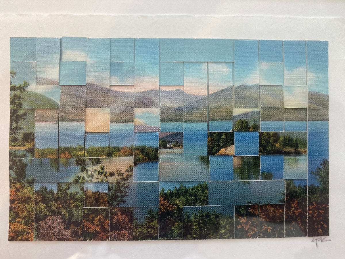 Altered & Recombined Vintage Photo - Postcards Art by Carole Kunstadt - Made X Hudson