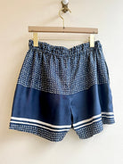 "Nomi" Navy Dotted Town Shorts - Made X Hudson