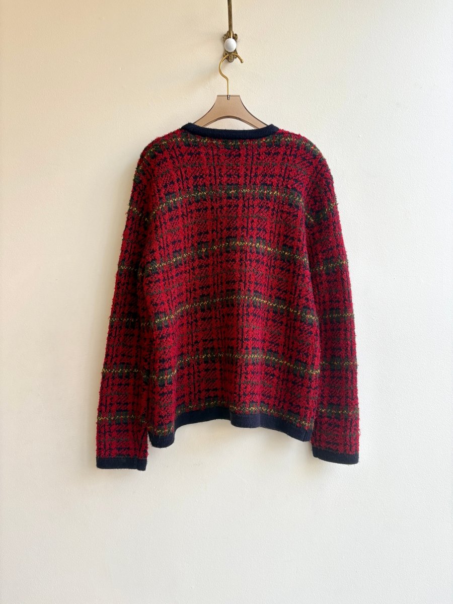 Studio | Red Tartan Cardigan (Vintage) - Made X Hudson